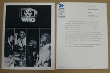 The WHO By Numbers 1975 US PROMO Press Release + BOOKLET Incredible! MOD