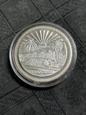 Mexico Inauguracion Ferrocarril Del Sureste 2 oz 999 Silver Round