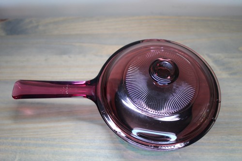 Vision Corning Ware Cranberry 1L Sauce Pan / Pot With Lid - Picture 6 of 10