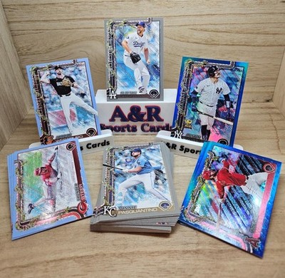 2025 Topps Holiday -Parallels -Lights, Glitter, Blue Metallic, Light Blue - Pick