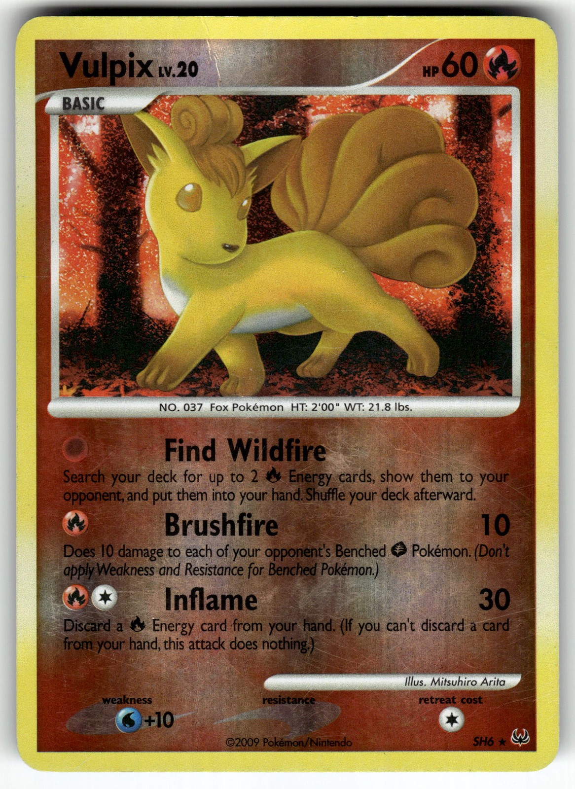 Vulpix (Shiny) SH6 Platinum MP- Pokemon Card TCG
