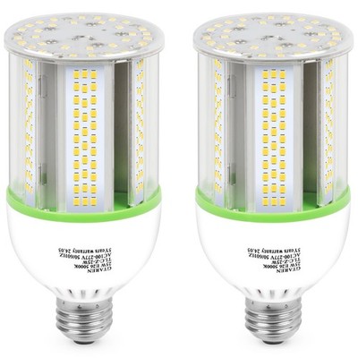 E26 LED Bulb, 25W Corn Light, 250W Equivalent, 3500 Lumens, 5000K Daylight Wh...