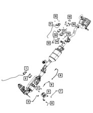 Genuine Mopar Exhaust Temperature Sensor 68372816ab