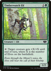 Timberwatch Elf #220 Commander 2014 MTG