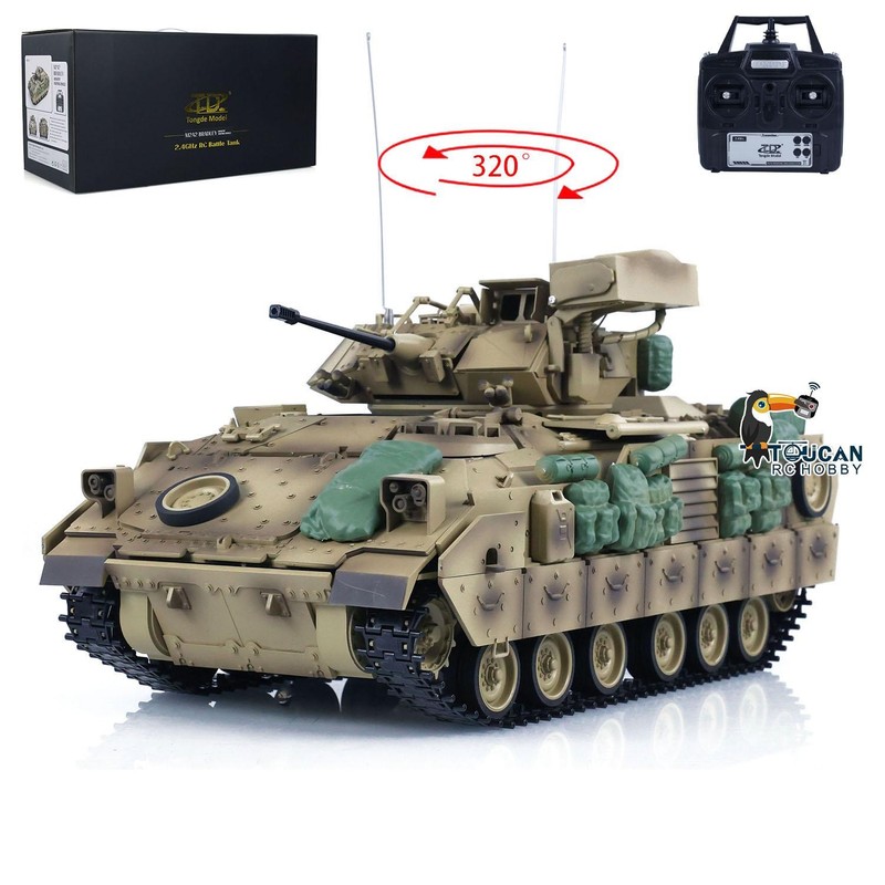 Tongde 1/16 RC IR Battle Tank RTR M2A2 Bradley Infantry Military Vehicle Model