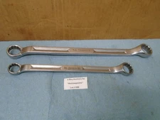 2 Snap-On Offset Box End Wrench 15/16" x 1" & 3/4" x 7/8"  12 Pt. Date 1954 J588