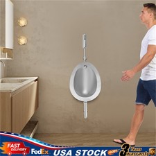 Modern Stainless Steel Automatic Sensing Sensor Silver Urinals for Male Toilet