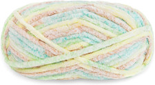 Velvet Chenille Yarn for Crocheting, Plush Thick Blanket Yarn, Spring Garden