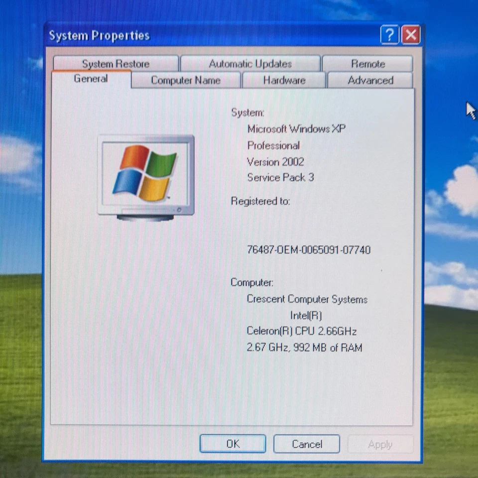 PC Custom Beige ATX para Juegos Retro Celeron 2.66GHz 992MB RAM (Windows XP Pro) Foto 3 de 4