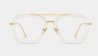 Zeelool Gifford Gold & Klar Brille ZX0925-02 57-20-148