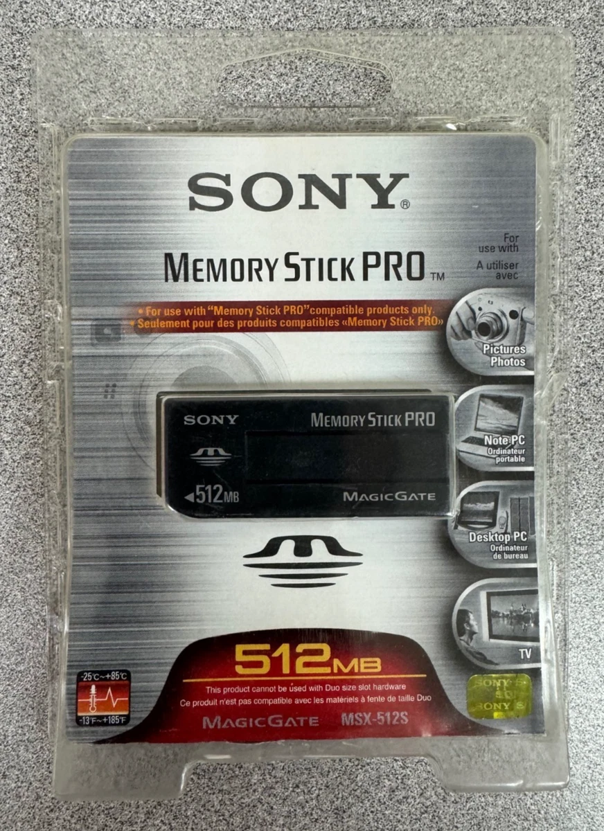 Sony 512 MB Memory Stick PRO Camera Memory Cards for sale | eBay