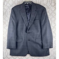 Lauren Ralph Lauren Mens 42R Grey Houndstooth Wool 2-Button Blazer Sport Coat