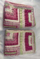 Pottery Barn Kids "patchwork - Pink Quilted Standard Sham 2 Shams