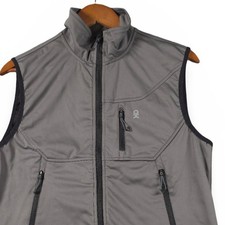 Little Donkey Andy Lightweight Softshell Vest Windproof Gray Small Mens Gorpcore