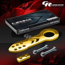 Nrg 10mm Racing Anodized Aluminum Bumperchassis Tow Hook Front Kit Gold
