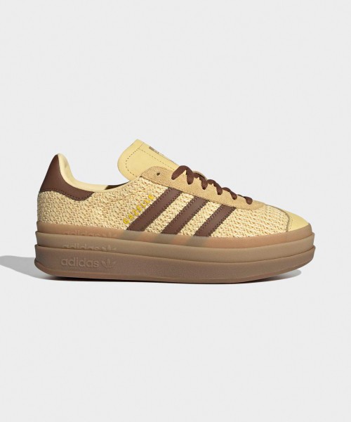 Adidas Gazelle Bold Yellow Brown Sneakers