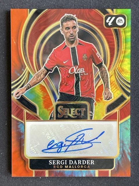 Sergi Darder 2025-26 Panini Select La Liga Signatures Tie-Dye Auto /25 #SS-SD