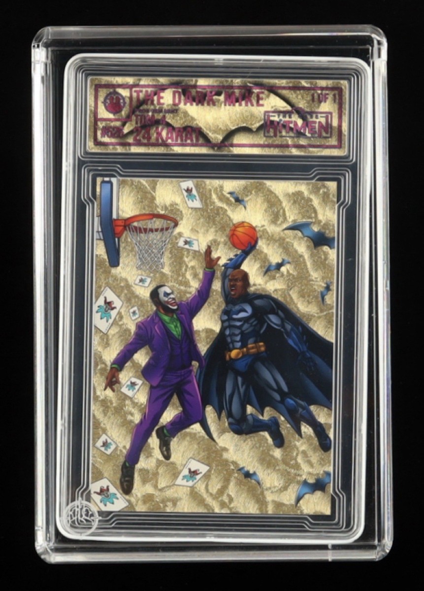 Case Hitmen The Dark Mike 24 Karat 1/1 Batman Joker Trading Card