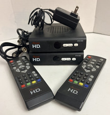 Access HD DTA1080 Digital TV Converter Box Bundle Lot of 2 W/ Remotes x1 Cable