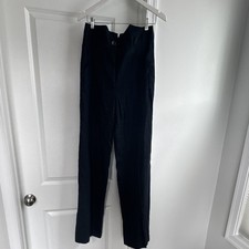 Tibi Navy blue Linen Trousers. Size 6