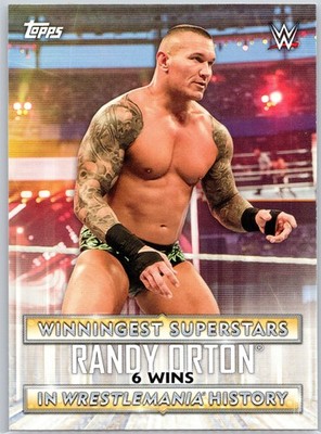 2020 Topps Road to WrestleMania #WS-1 Randy Orton Winningest Superstars