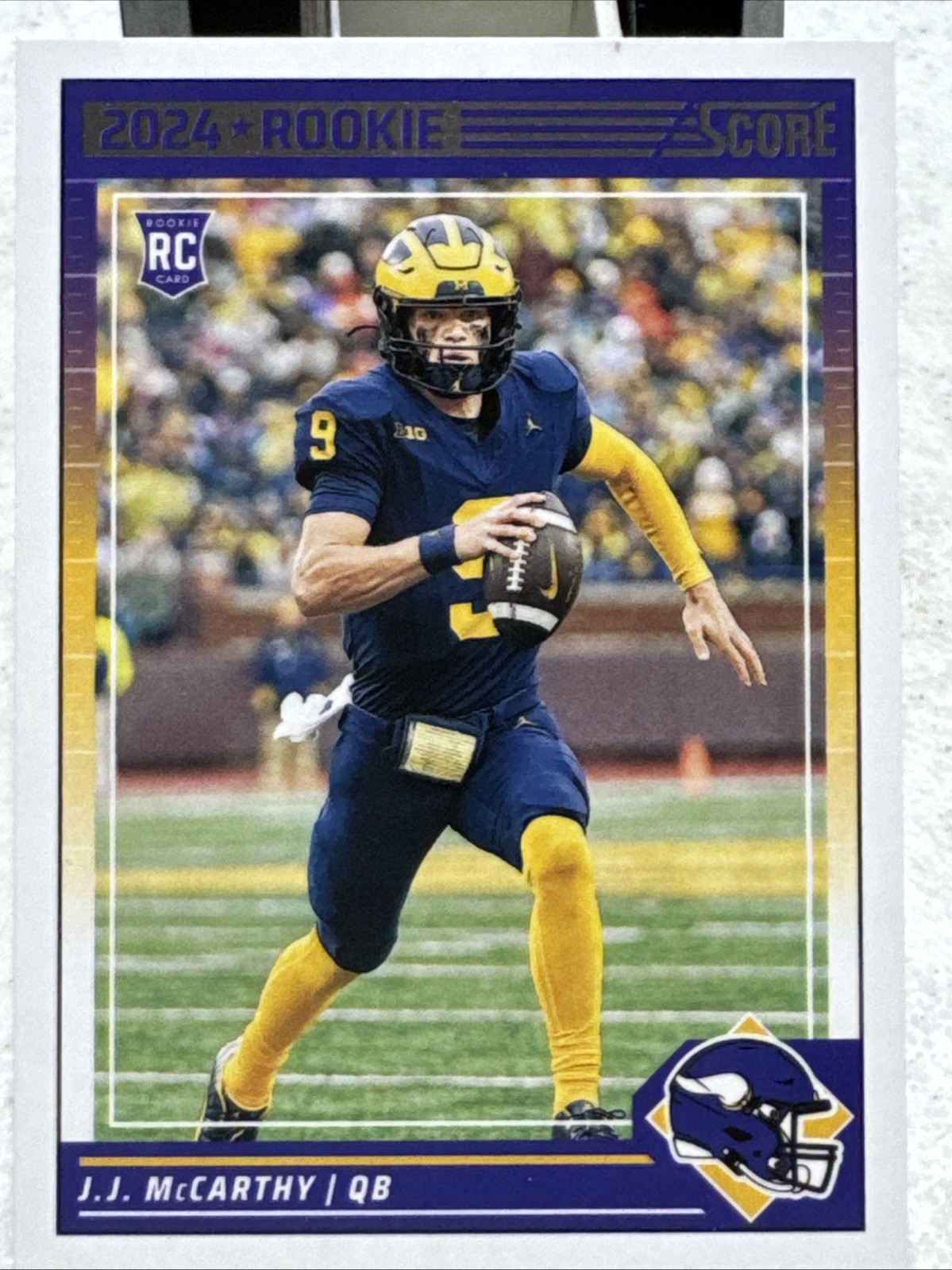 2024 Score - JJ McCarthy #304 (RC) - 🔥 Free Shipping!