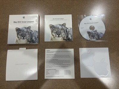 Apple Mac OS X Snow Leopard 10.6 Install DVD Retail Box CIB Complete