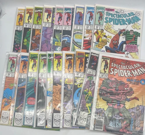 Vintage Marvel Spectacular Spider-man Lot Of 19 #156-195 Partial Run High Grade