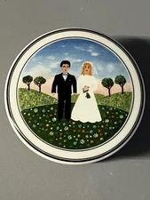 Villeroy & Boch Design Naif Round Wedding Trinket Box Lidded Porcelain Dish