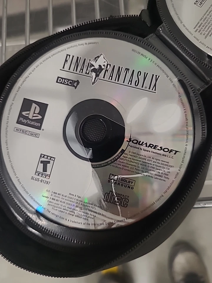 Final Fantasty 9(IX) ps1 (4)Disks Only - Image 4 of 4