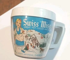 Vintage Swiss Miss Hot Cocoa Chocolate Coffee Mug Cup Thermo-Serv West Bend USA