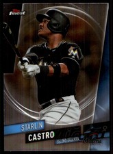Starlin Castro 2019 Finest #61 Miami Marlins MLB READ FREE SHIPPING AutographDen