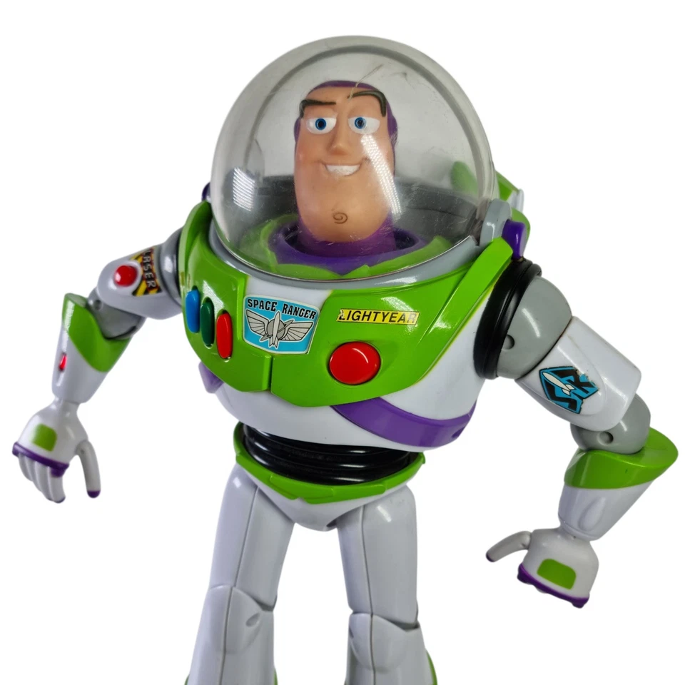 Buzz Lightyear Thinkway Toys Vintage Toy Story Talking Action Figure Disney RARE - Image 2 of 4