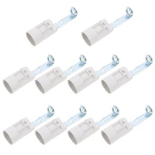  10 Pcs Candlestick Socket Harness Crystal Light Bulb Holder Base