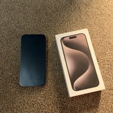 Apple iPhone 15 Pro 256GB Natural Titanium – Fully Working – Cracked Back