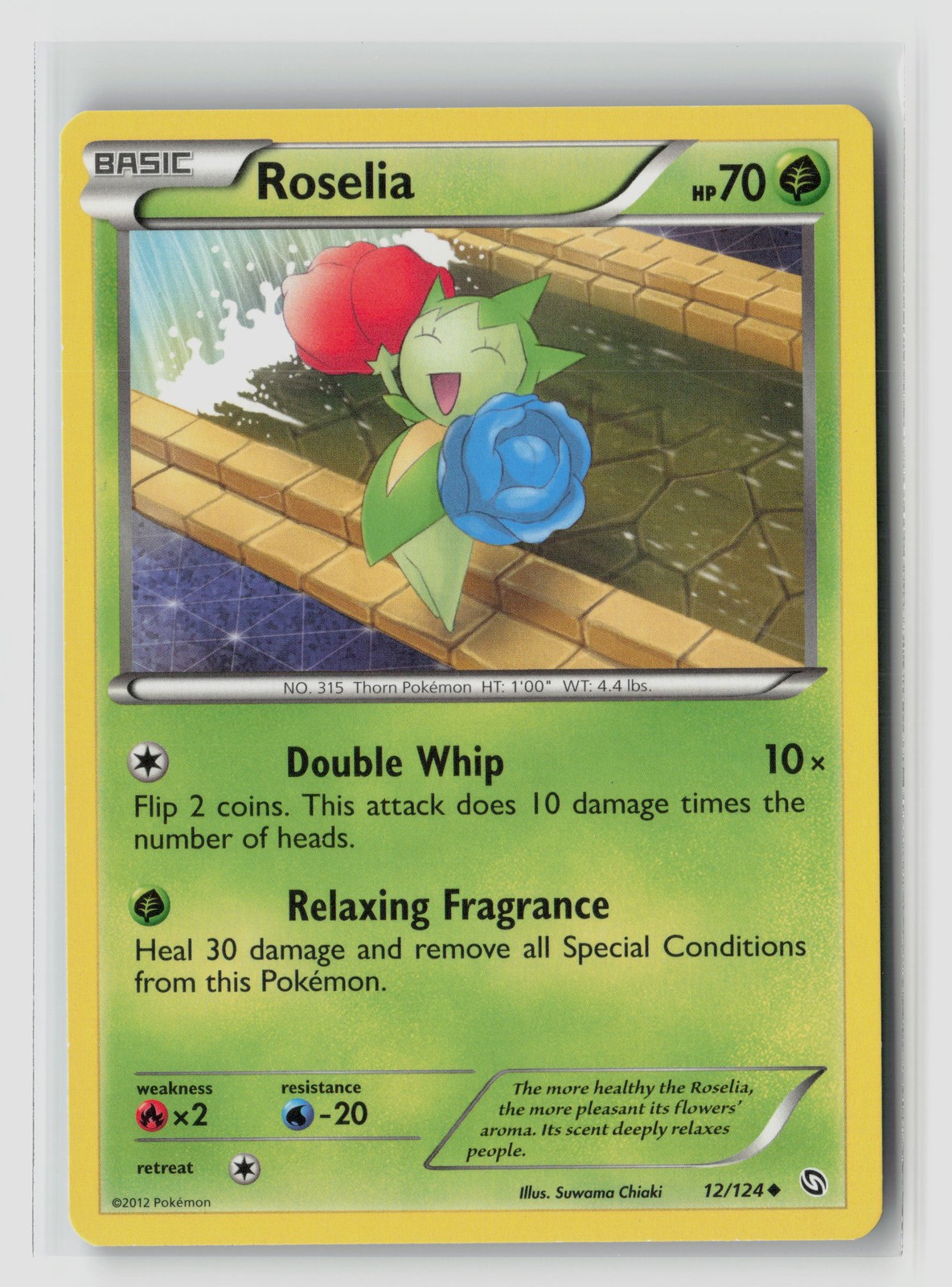 Roselia #12/124 Dragons Exalted Uncommon Pokemon TCG LP