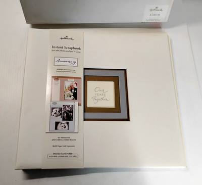 Vintage Hallmark Photo Album Wedding Anniversary Our Years Together 12x13 w/ Box
