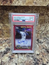 2024 Topps Chrome - Chrome Legends Autographs Fred McGriff #CLA-FM Red Refractor