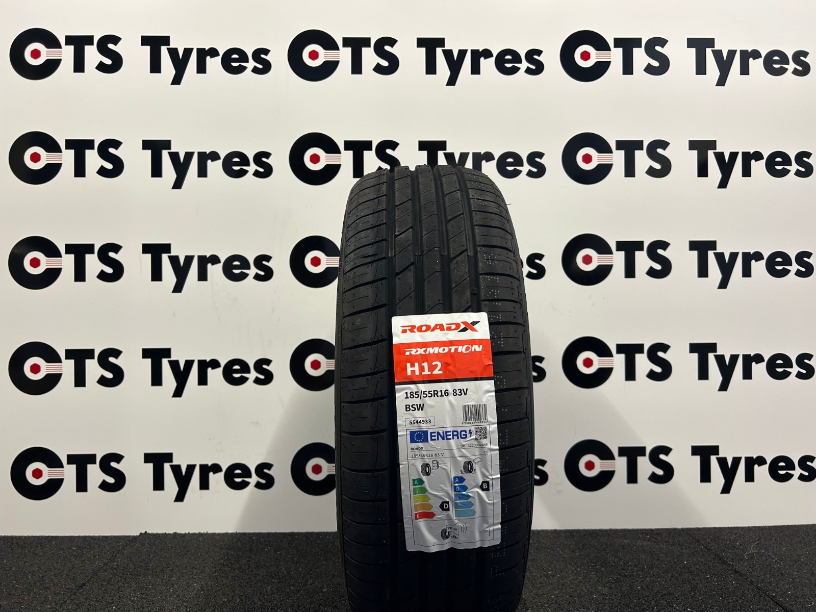 2X 185/55R16 RoadX RXMOTION H12 83V BRAND NEW VERY CHEAP *B* WET GRIP 185 55 16 - Image 2