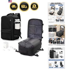 Large Travel Backpack Carry on Flight Approved Laptop Work Business Backpack ...