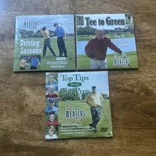 Medicus DVD To Tips Top Pros + Driving Lessons + Tee to Green - 3 DVD SET / NEW