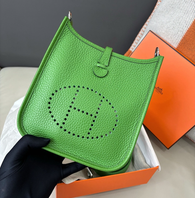 Hermes Mini Evelyne Green Shoulder Crossbody Bag Women Fashion | eBay