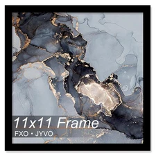 11x11 Picture Frame in Black - Horizontal and Vertical Formats for 11x11