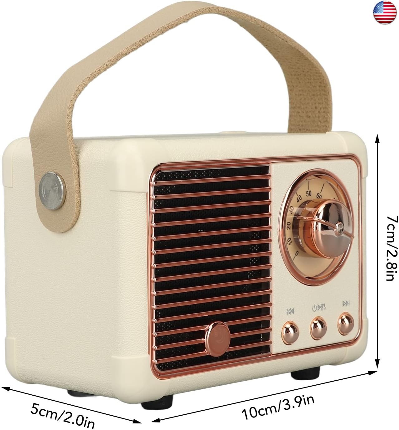 Tbest Vintage Bluetooth Speaker,Retro Bluetooth Speaker Vintage Decor Old