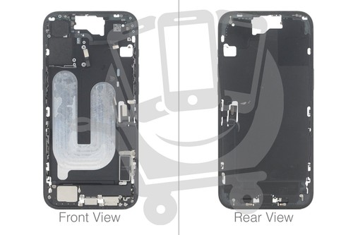 Official Apple iPhone 16 Plus Black Chassis / Middle Frame (OEM Pulled) - Picture 1 of 1
