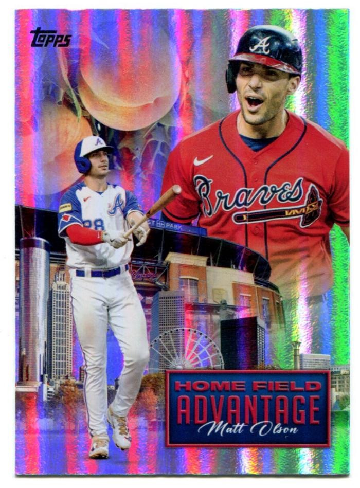 2024 Topps Update Matt Olson Home Field Advantage Case Hit SSP Atlanta Braves
