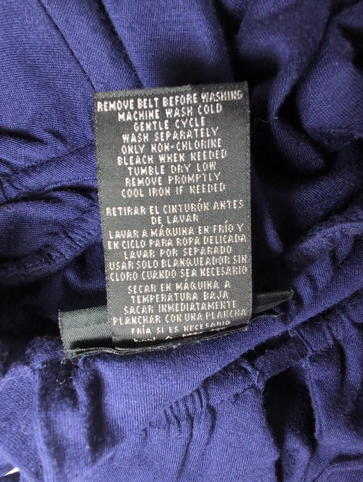 Maxi Vestido Attention Para Mujer Talla XS Azul Correas con Cinturón Foto 4 de 4