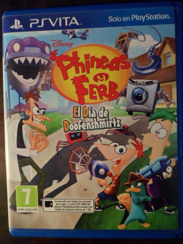 Phineas & Ferb Day of Doofenshmirtz PS Vita El Día de Acción castellano english,