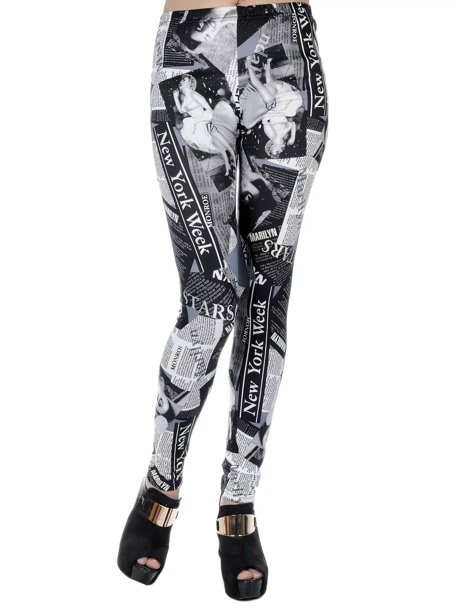 Fashion Designer Inspired Tights- Black