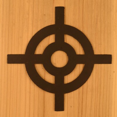 4'' - 30 Mill Magnetic Stencil For Painting Shooting Targets